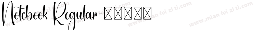 Notebook Regular字体转换